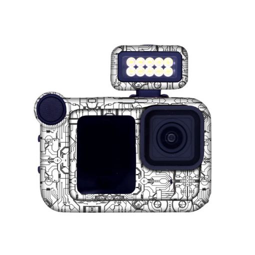 GOPro HERO13 Black Camera Stickers Body Film, Style: 08 Circuit White - 1