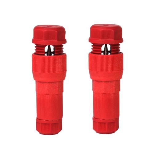 2pcs Stripping-free Thimble T-shaped Connector for Downlight (Red) - 1