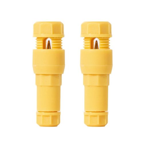 2pcs T-shaped Thimble Connector for Downlight Wiring (Yellow) - 1
