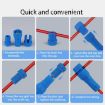 2pcs T-shaped Thimble Connector for Downlight Wiring (Yellow) - 8