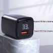 CYKE K02 30W PD+QC3.0 Fast Charger with Digital Display - US Plug, Black - 4