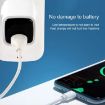 CYKE K02 30W PD+QC3.0 Fast Charger with Digital Display, EU Plug, White - 7