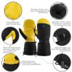 Abalone Black Winter Ski Snow Gloves for Men & Women - Outdoor Sport (L) - 3