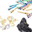 Titanium Alloy Mountain Bike Retaining Spring - Gold Steel Circlip - 2