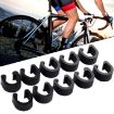 50pcs Black C-shaped Buckle for Bicycle Brake Gearshift Cable Tube Fixing - 5