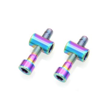 Bicycle Titanium Alloy Seat Post Locking Screws M6x30 Colorful - 1