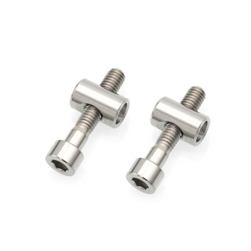 Titanium Alloy Bicycle Seat Post Locking Screws M6x30 - Color: Titanium - 1