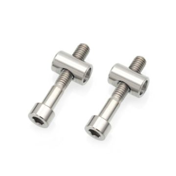Titanium Alloy Bicycle Seat Post Locking Screws M6x35 - Color: Titanium - 1