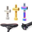 Titanium Alloy Bicycle Seat Post Locking Screws M6x35 - Color: Titanium - 2