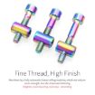 Titanium Alloy Bicycle Seat Post Locking Screws M6x35 - Color: Titanium - 7