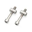 Titanium Alloy Bicycle Seat Post Locking Screws M6x40 - Color: Titanium - 1