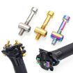 Titanium Alloy Bicycle Seat Post Locking Screws M6x40 - Color: Titanium - 9