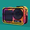 DJI Action 4 Camera Stickers AC4-09 Circuit Black Photo Frame Accessory - 5