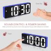 JX012 Green LED Electronic Clock: Battery & Plug-in Bedside Alarm - 5