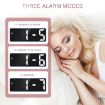 JX012 Green LED Electronic Clock: Battery & Plug-in Bedside Alarm - 6