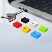 Red USB 2.0/3.0 Dust Plug Set with Sealing Lock - 2 Plugs + 1 Key - 2