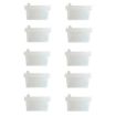 USB 2.0 Female Port Dust Plug Set - 10pcs Transparent Silicone Cover - 1