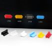 USB 2.0 Female Port Dust Plug Set - 10pcs Transparent Silicone Cover - 3