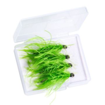 4pcs Imitation Aquatic Grass Fishing Hooks (6#) - Grass Hooks Box - 1
