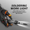 USB Digital Display Soldering Iron Set, 5-Speed Temp, 3 Heads, Gray - 3