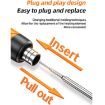 USB Digital Display Soldering Iron Set, 5-Speed Temp, 3 Heads, Gray - 6