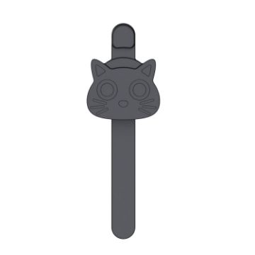 Black Silicone Magnetic Bookmark - Page Turning Reading Tool - 1