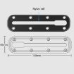 SUV Car Central Control Bracket Base Slider, Screw Rail Base - 3