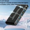 USB3.0 4-Port Gigabit Network Adapter Router - Plug & Play (Black) - 4