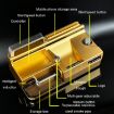 Automatic 3-In-1 Smart Cigarette Roller US Plug Gold - 8.0/6.5/5.5mm - 4