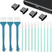 TYPE-C Metal Dust Plug Cleaning Kit for Mobile Phones - Black - 1
