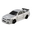 1:43 Scale Silver GTR Mini 4WD RC Drifting Car - Remote Control - 1