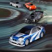 1:43 Mini 4WD RC Drifting Car, Orange 911 with Gyroscope, 4303G - 2