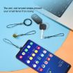 USB-C Charging Port Dust Plug & Lanyard Cleaning Brush Set - White - 7