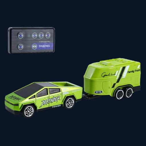 1:64 Mini Alloy Remote Control Car, Rechargeable Model, CO-5501E Green - 1