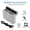 DJI Action 3/4 Camera YX 2-Way Charger Battery Manager Gray - 5