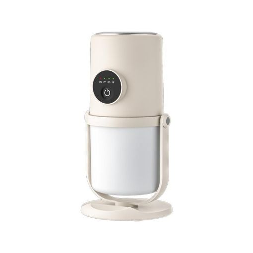 Dual Port Humidifier & Air Purifier with Nightlight - Beige+Base - 1