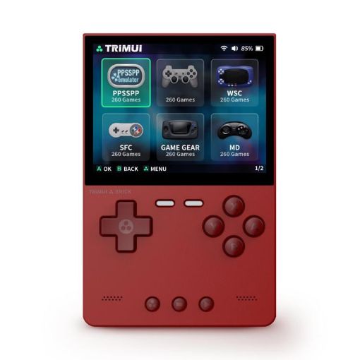 TRIMUI BRICK 128G Red Open Source Pocket Console Bluetooth Retro Arcade - 1