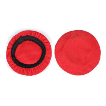 Universal Round Reusable Headset Dust Cover, 2pcs, Sweat-proof, S Red - 1