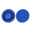 Universal Round Reusable Headset Dust Cover, 2pcs, Sweat-proof, L Blue - 1