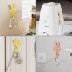 Light Pink Kitchen Storage Cable Winder & Plug Holder Clip - 7