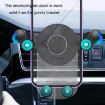 Black Transparent Gravity Bracket for Car Air Outlet Navigation - 4
