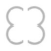DJI Neo CQT Paddle Bumper Ring Protective Cover - Gray, Scratch Resistant - 1