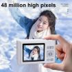 DC03H 4K HD Digital Camera, 2.4-Inch, 16X Zoom, Image Stabilization, White - 5