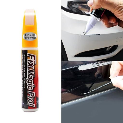 White Car Scratch Repair Liquid Paint Touch-Up Pen - Easy Fix Solution - 1