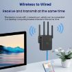 Urant U10 1200Mbps WiFi Repeater 2.4G/5.8G, 4 Antennas, EU Plug, Black - 8