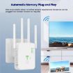 Urant U10 1200Mbps WiFi Repeater 2.4G/5.8G, 4 Antennas, EU Plug, Black - 9
