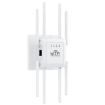 U18 300Mbps 2.4G WiFi Repeater Signal Amplifier 8 Antennas EU Plug White - 1