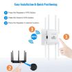 U18 300Mbps 2.4G WiFi Repeater Signal Amplifier 8 Antennas EU Plug White - 5