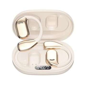 M75 On-Ear AI Translation Bluetooth Earphone with Display (Skin Color) - 1