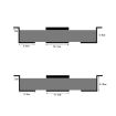 Under Desk Laptop Tablet Mini PC Storage Stand, Metal Tray Rack 6.8cm - 5